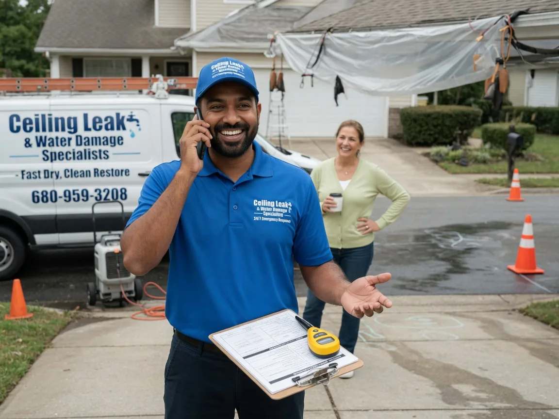 Ceiling Leak Cleanup Dysart, IA FAQs